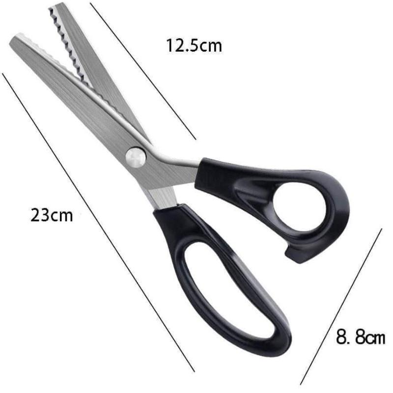 自動鎖邊不銹鋼花邊裁縫剪刀-細節圖9