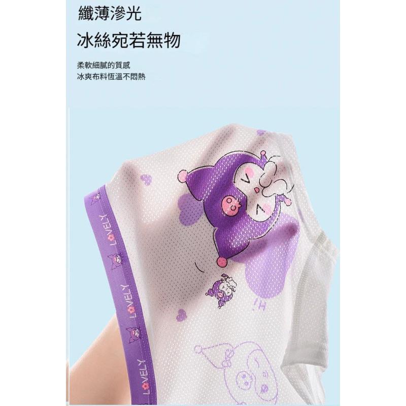 卡通女童冰絲透氣網眼內褲4件組-細節圖5