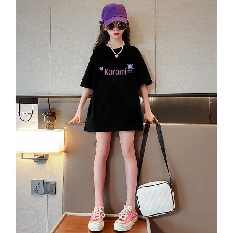 重磅韓版中大童庫洛米寬鬆純棉上衣T恤-細節圖2