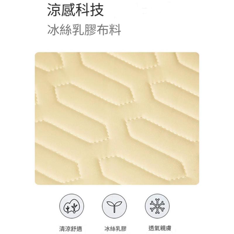 厚感’冰絲‘乳膠記憶腰靠午覺枕頭-細節圖6