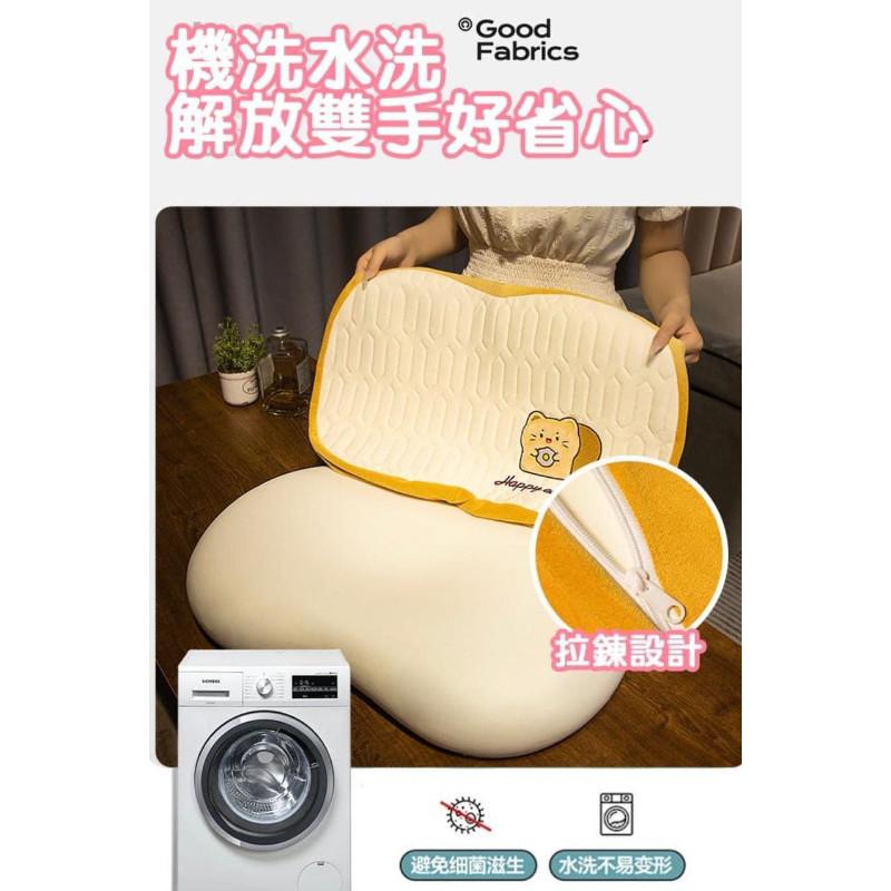 厚感’冰絲‘乳膠記憶腰靠午覺枕頭-細節圖7