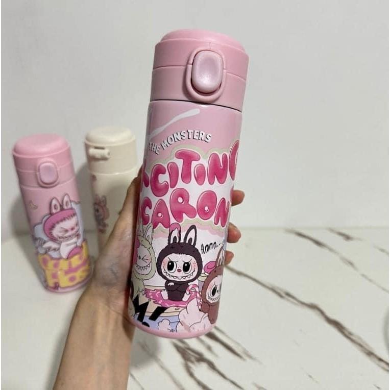 Labubu拉布布泡泡馬特彈跳保溫瓶-細節圖2