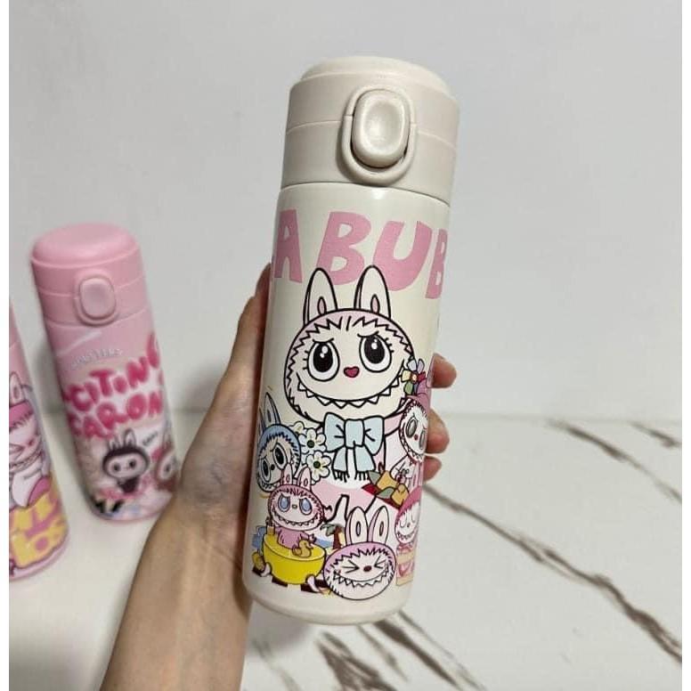 Labubu拉布布泡泡馬特彈跳保溫瓶-細節圖5
