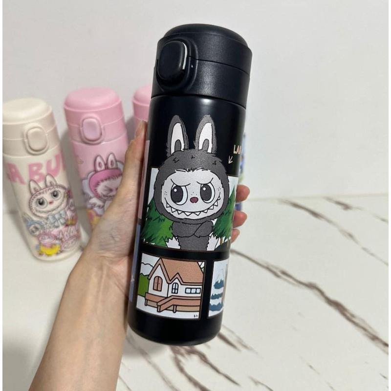 Labubu拉布布泡泡馬特彈跳保溫瓶-細節圖6