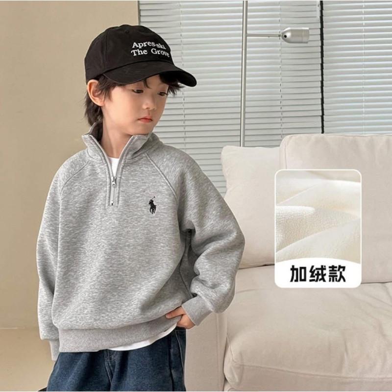 韓國Polo羊羔絨加絨加厚親子棉衣套裝-細節圖8