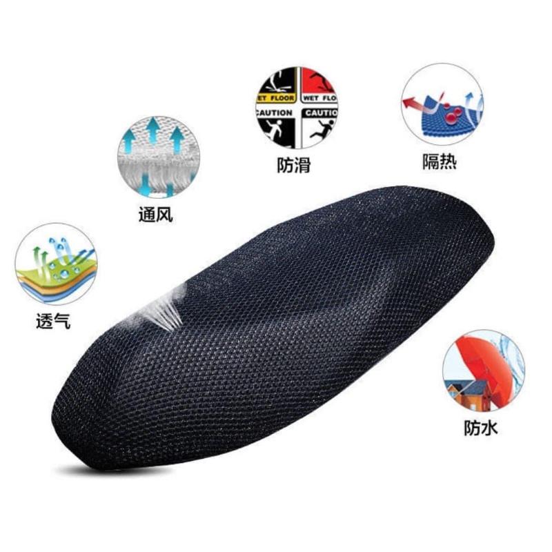 雙層蜂巢網孔防水隔熱機車椅墊套(一組2個)-細節圖3