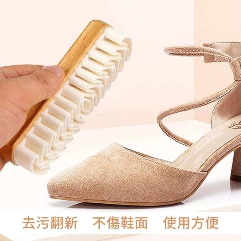 皮絨面翻毛橡膠去污鞋刷(一組3支)-細節圖9