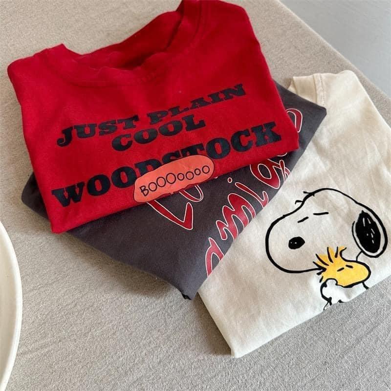 純棉男女童新款史努比短袖T恤-細節圖5