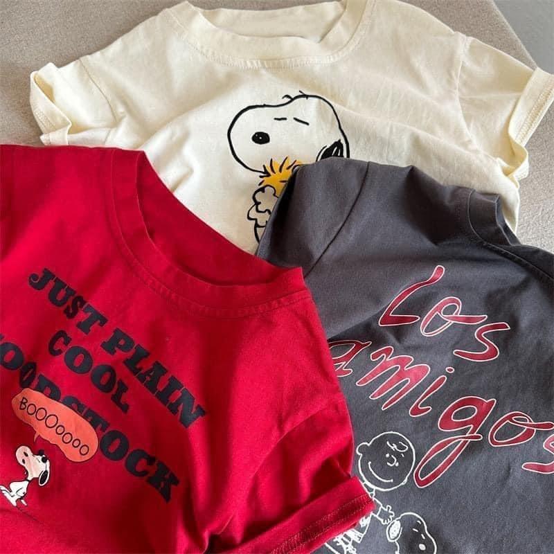 純棉男女童新款史努比短袖T恤-細節圖6