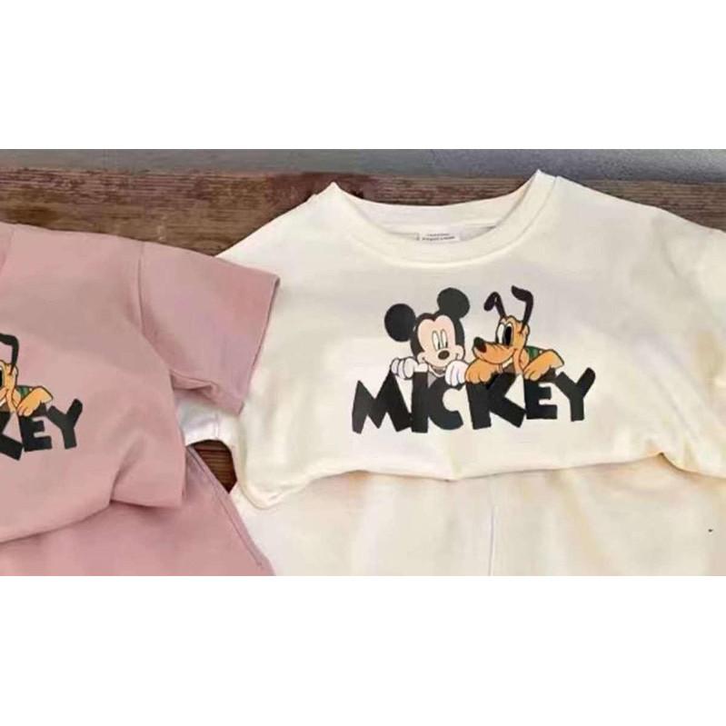 兒童MICKEY短袖Ｔ恤兩件套裝-細節圖4
