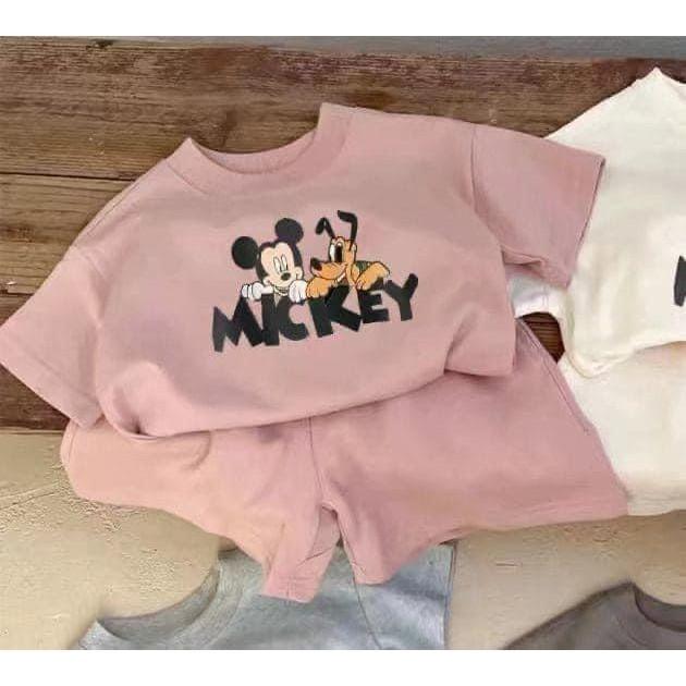 兒童MICKEY短袖Ｔ恤兩件套裝-細節圖5