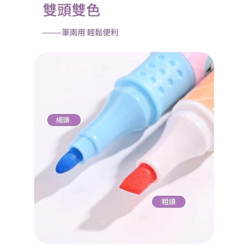 三麗鷗可疊色6+6色雙頭螢光筆(一組2盒)-細節圖7
