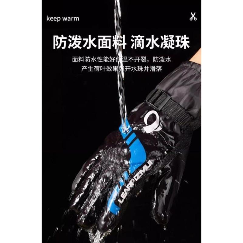 加絨防水防風可調整騎車手套-細節圖4
