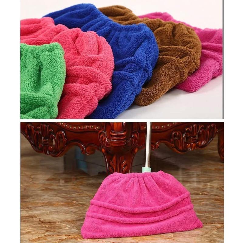 懶人掃拖一體加厚珊瑚絨掃把套(一組4個)-細節圖9