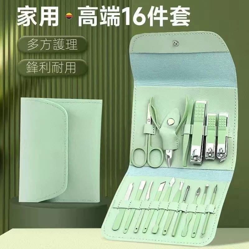 指甲剪修剪美甲刀掏耳16件套包-細節圖2
