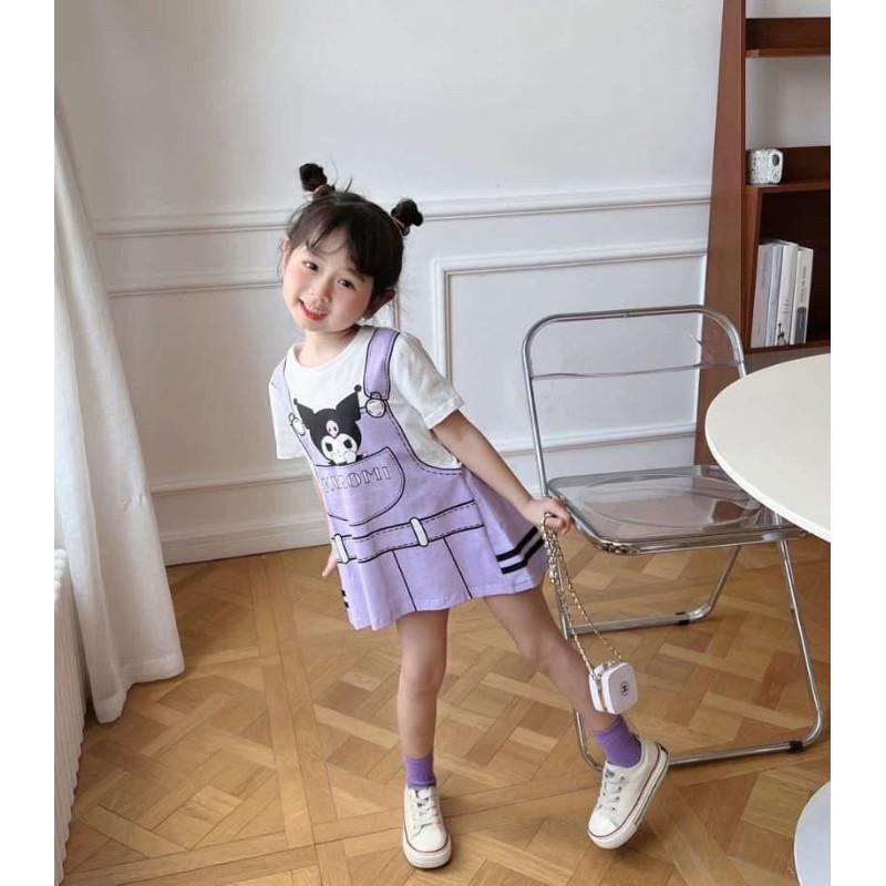 兒童卡通假兩件式連衣裙Ｔ恤-細節圖5