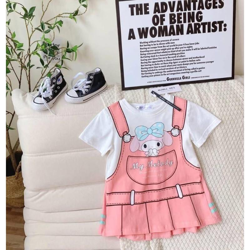 兒童卡通假兩件式連衣裙Ｔ恤-細節圖7