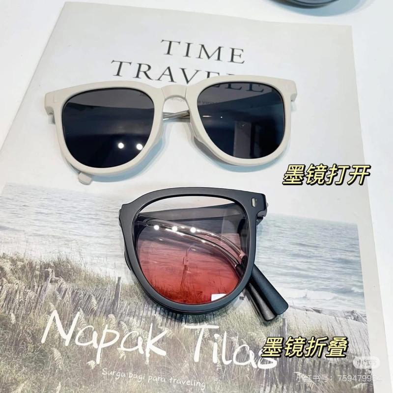 韓國網紅金屬折疊墨鏡＋收納包-細節圖3