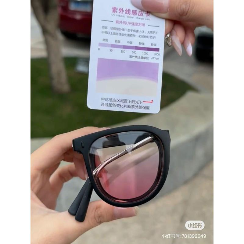 韓國網紅金屬折疊墨鏡＋收納包-細節圖8