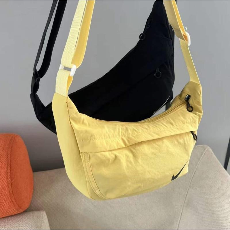 糖果色月亮型大容量側背包腰包-細節圖7