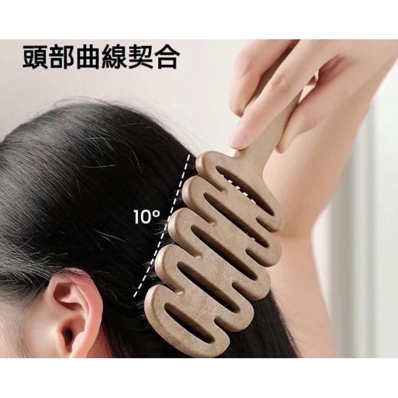 松塔SPA蓬鬆豬鬃毛＋簍空排骨梳子(一組2個)-細節圖4