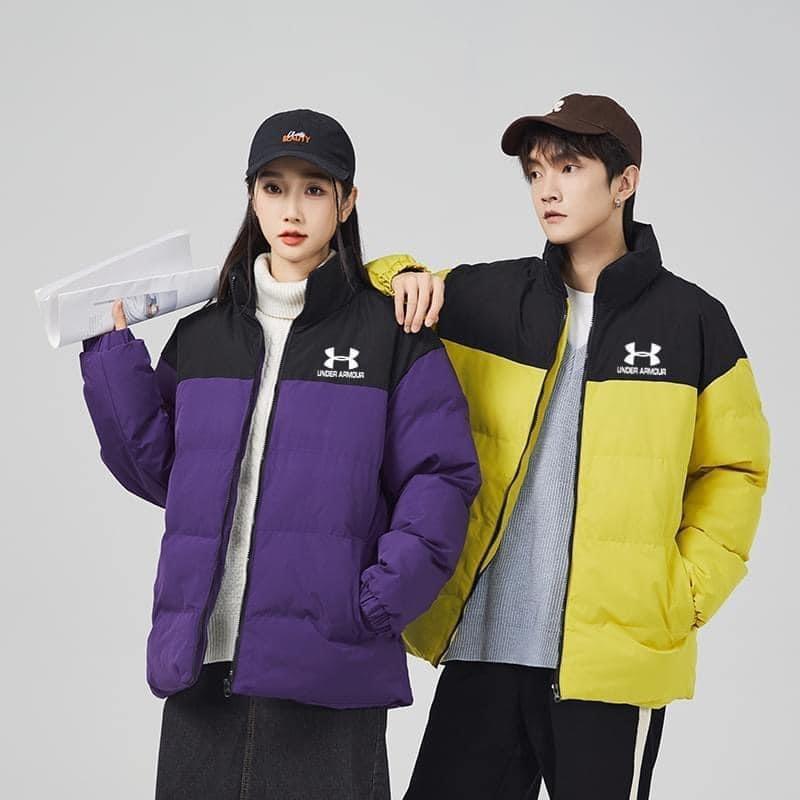 男女款拼色加絨加厚羽絨衣外套-細節圖4