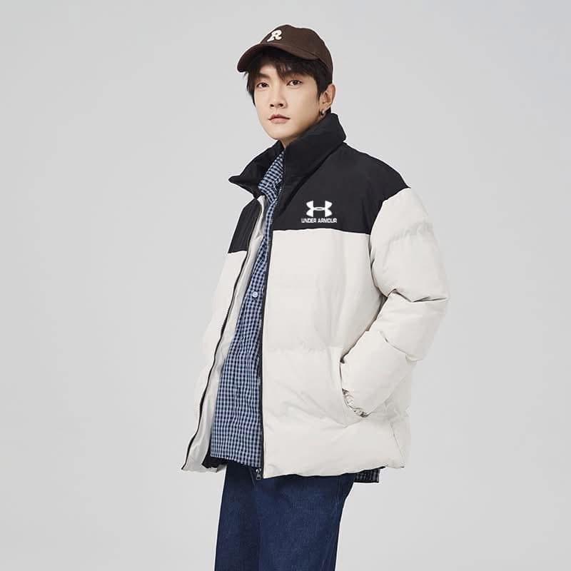 男女款拼色加絨加厚羽絨衣外套-細節圖6