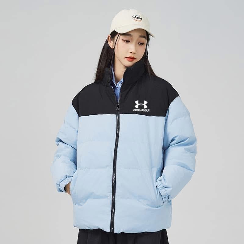 男女款拼色加絨加厚羽絨衣外套-細節圖7