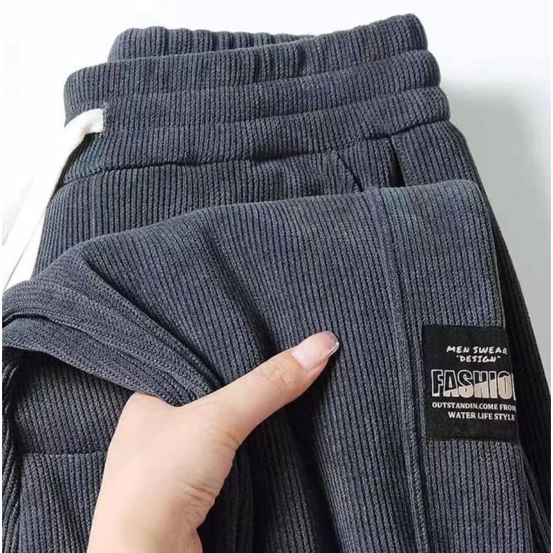 燈芯絨加絨加厚縮口褲長褲-細節圖8