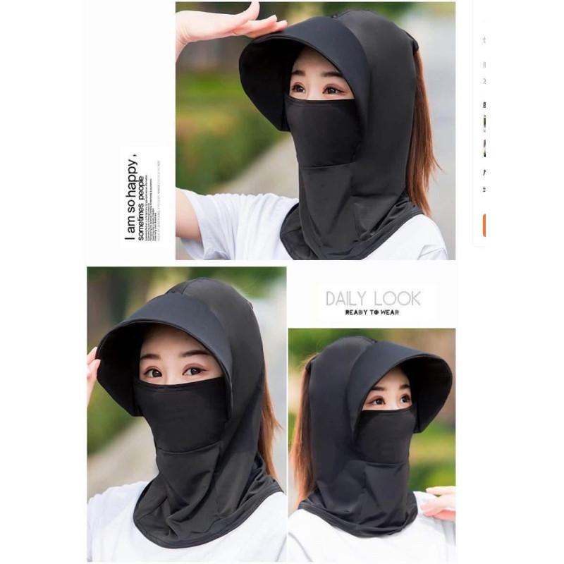 三合一冰絲帽簷＋護頸＋防曬面罩(一組2個)-細節圖5