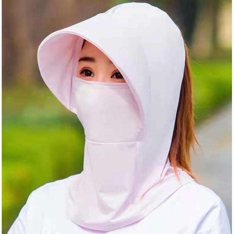 三合一冰絲帽簷＋護頸＋防曬面罩(一組2個)-細節圖8