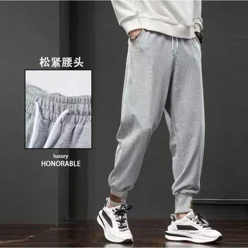 出清整件加絨CD字母標束口棉褲-細節圖7