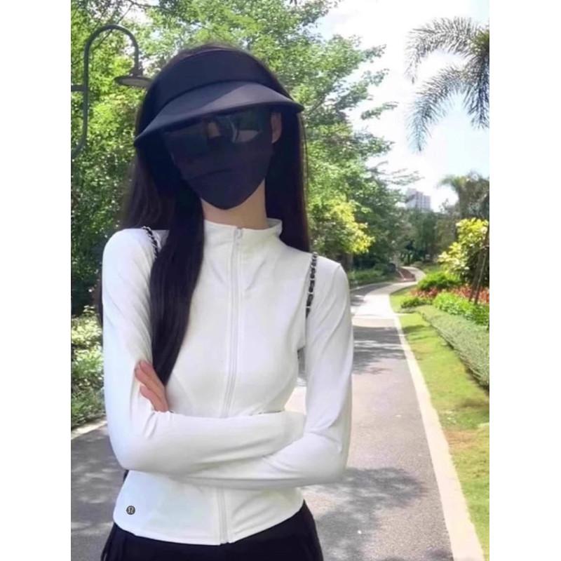 Lululemon冰絲高彈力抗UV薄外套防曬衣-細節圖2