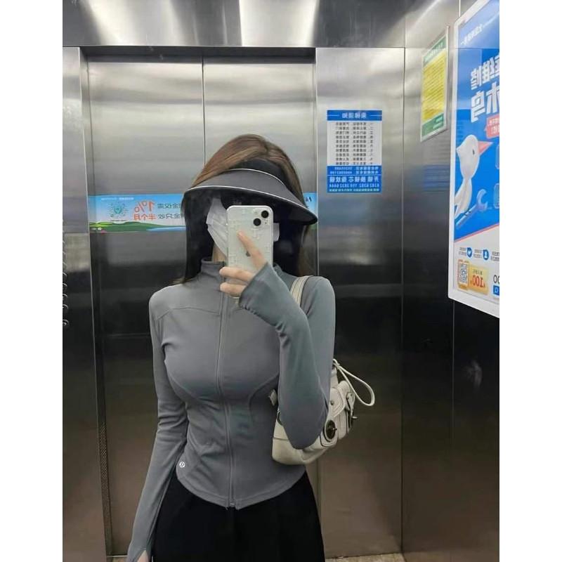 Lululemon冰絲高彈力抗UV薄外套防曬衣-細節圖6