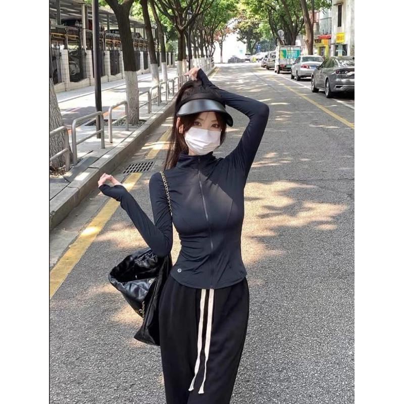 Lululemon冰絲高彈力抗UV薄外套防曬衣-細節圖7