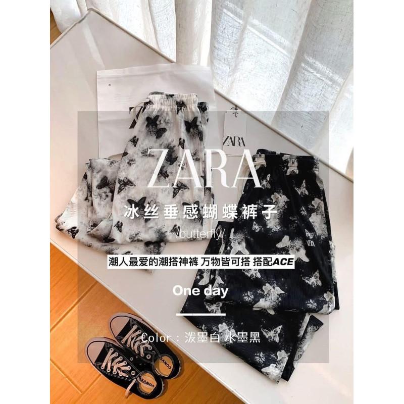 冰絲蝴蝶垂墜高腰直筒褲闊腿褲-細節圖5