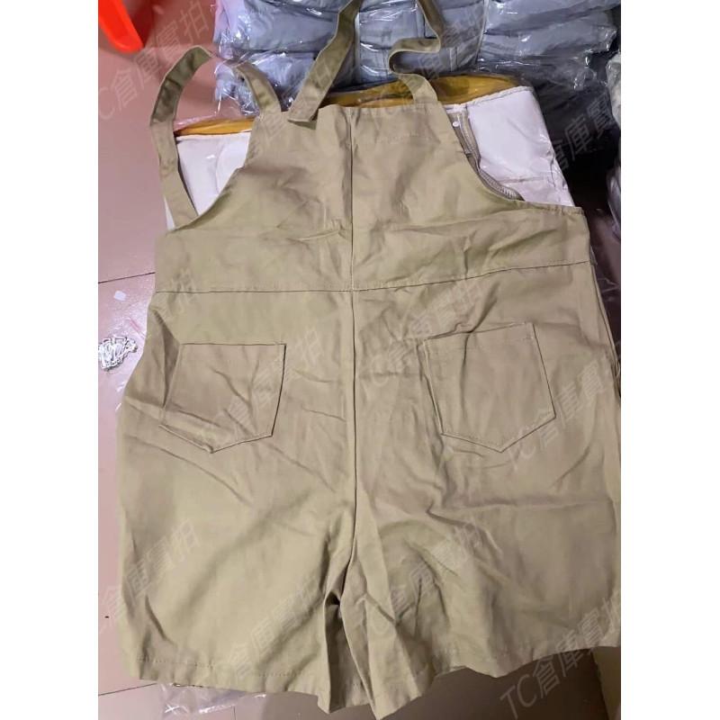 韓國寬鬆顯瘦減齡工裝吊帶短褲-細節圖9