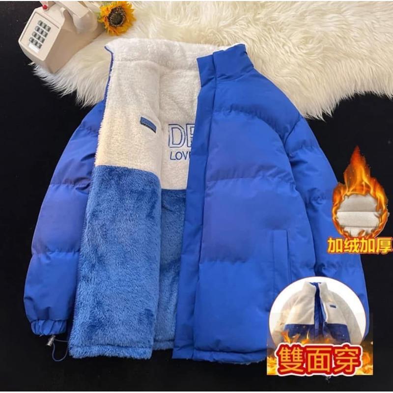 ”雙面穿“羊羔絨加厚羽絨外套-細節圖3