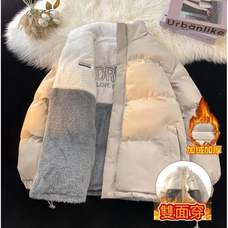 ”雙面穿“羊羔絨加厚羽絨外套-細節圖7