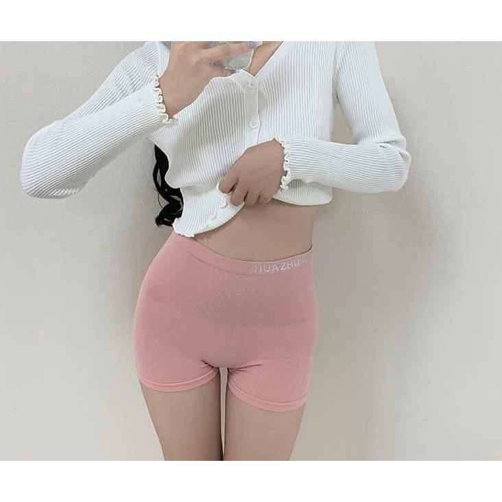 字母一片式無痕高腰束腹塑身褲安全褲-細節圖2