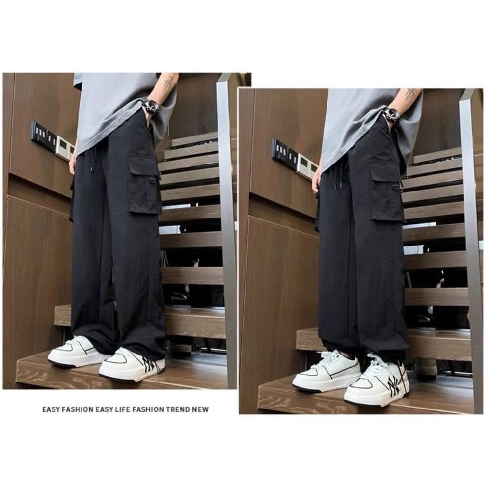 【男士冰絲2種穿法速乾工裝褲衝鋒褲】-規格圖11