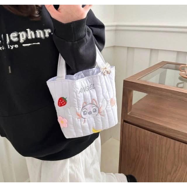 【卡通可愛刺繡圖案大容量手提包】-細節圖4
