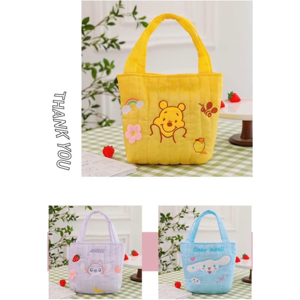 【卡通可愛刺繡圖案大容量手提包】-細節圖10