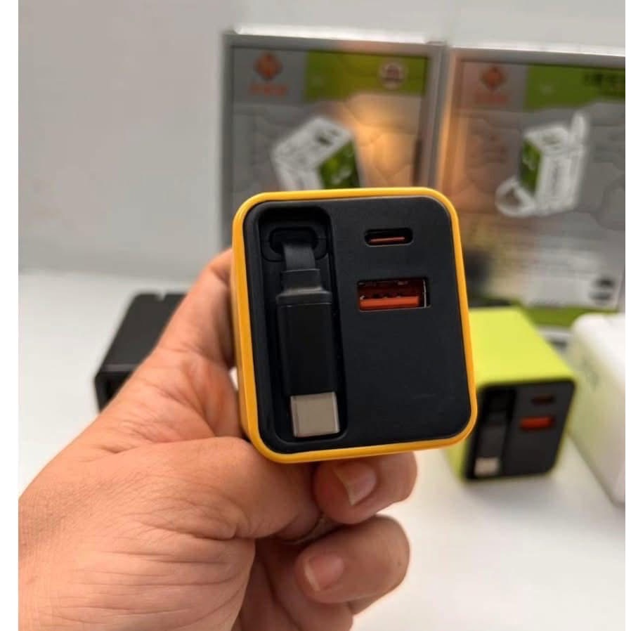 【80W雙孔＋附帶伸縮超快充線充電頭】-細節圖8
