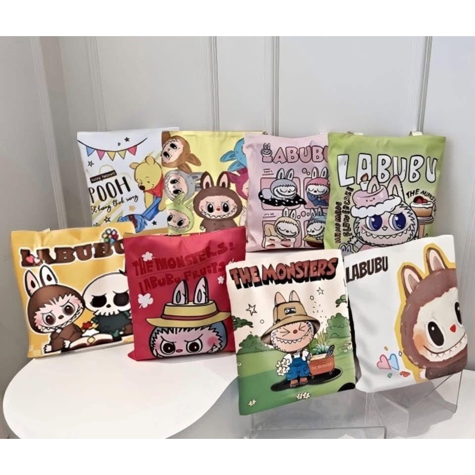 【Labubu拉布布大容量補習袋帆布袋】-細節圖3