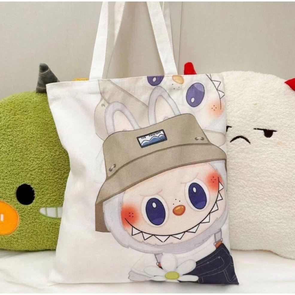 【Labubu拉布布大容量補習袋帆布袋】-細節圖7