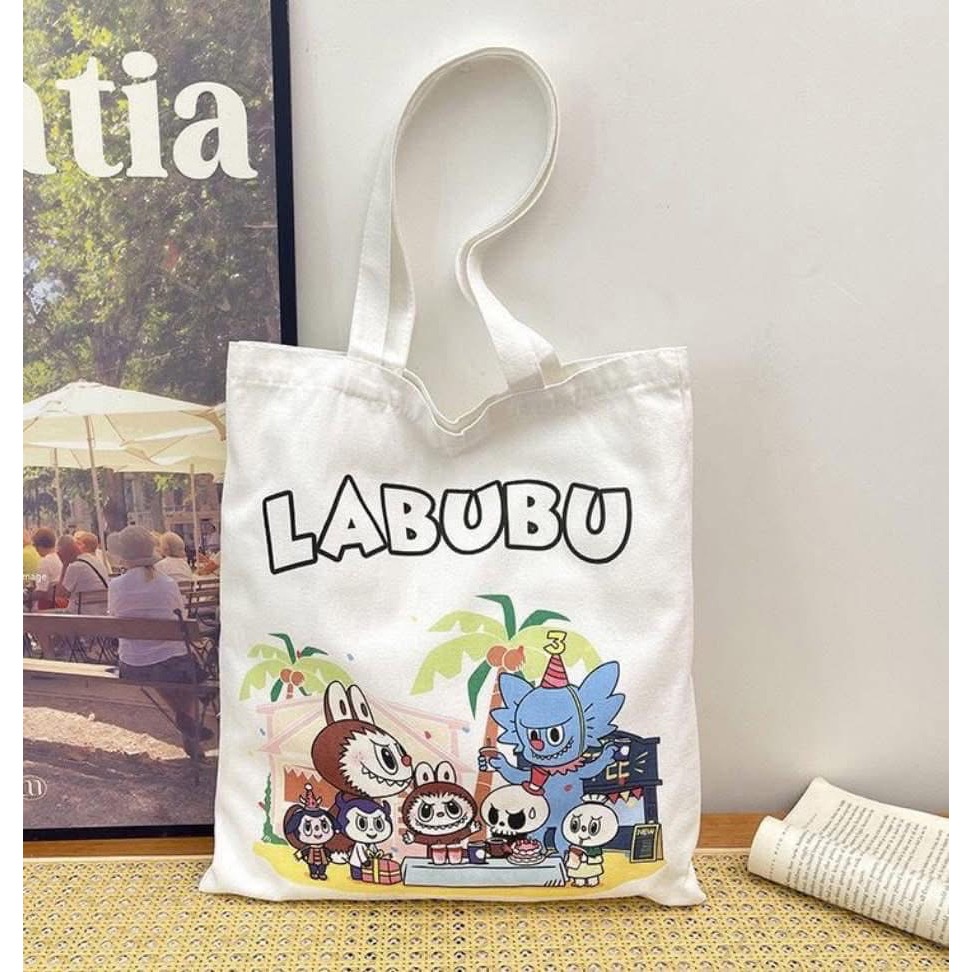 【Labubu拉布布大容量補習袋帆布袋】-細節圖8