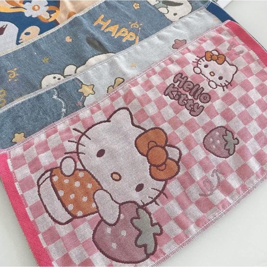 【卡通高密度透氣100%棉紗毛巾4條裝】-細節圖3