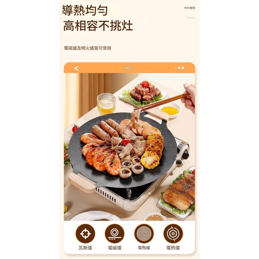 【中秋韓式不沾鍋麥飯石燒肉煎盤烤盤】-細節圖2