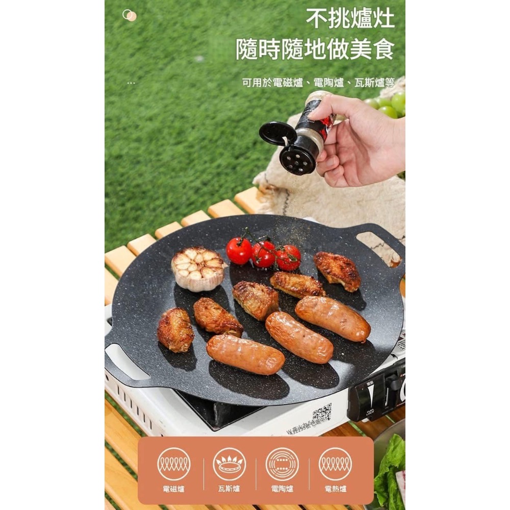 【中秋韓式不沾鍋麥飯石燒肉煎盤烤盤】-細節圖3